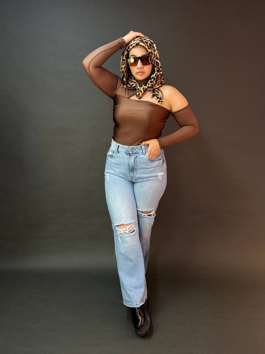 WIDE LEG RELAXED STONE