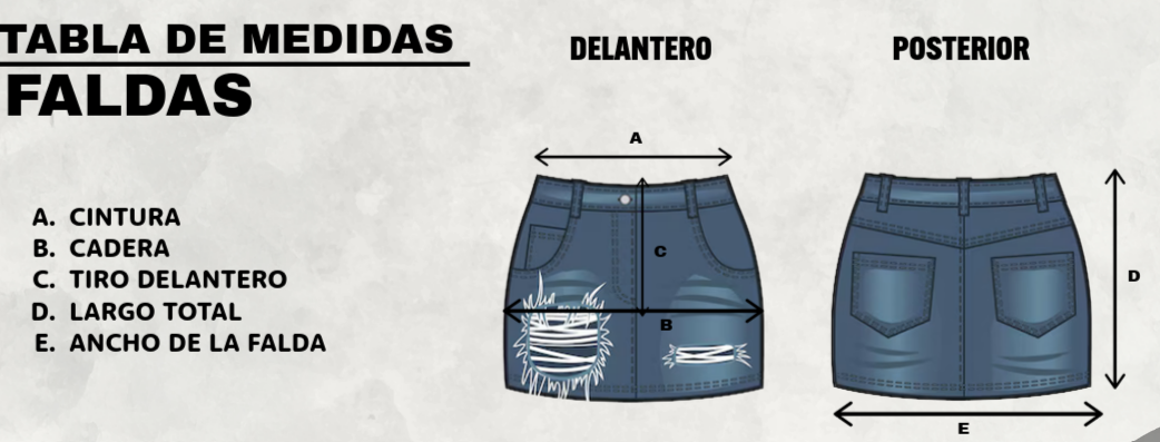 FALDA CARGO STONE