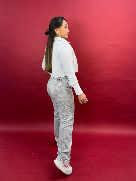 WIDE LEG GRIS MARMOLEADO