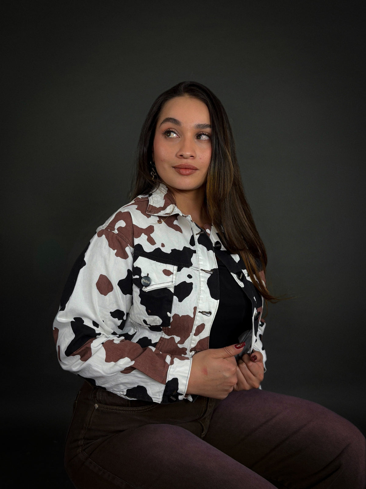 CHAQUETA COW PRINT