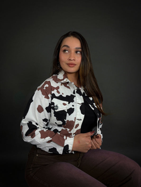 CHAQUETA COW PRINT