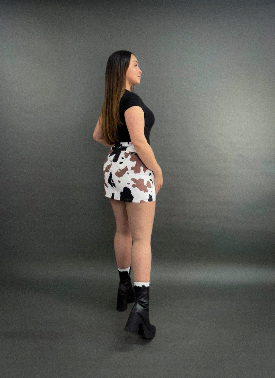 MINIFALDA COW PRINT