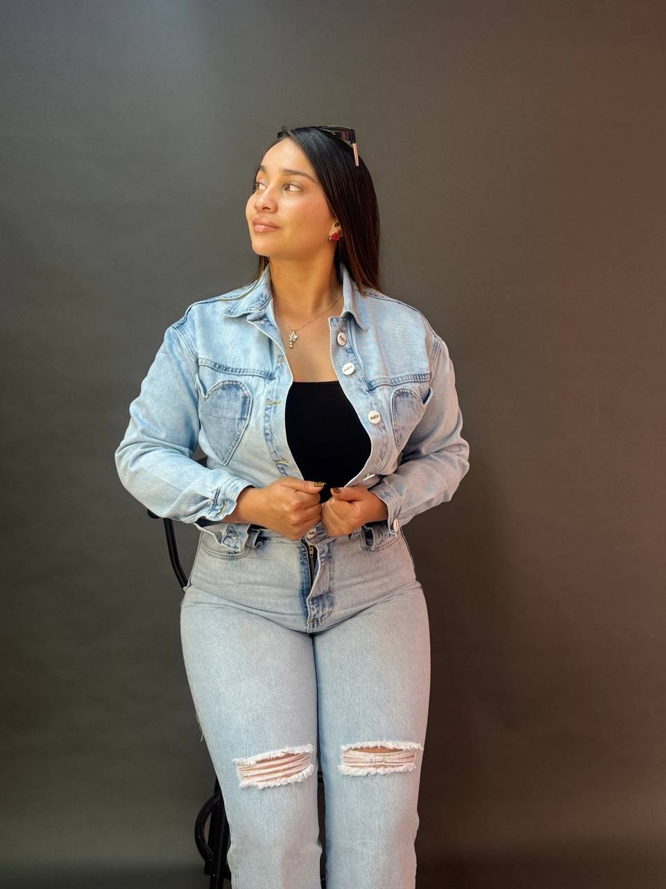 SET CORAZÓN - ÍNDIGO