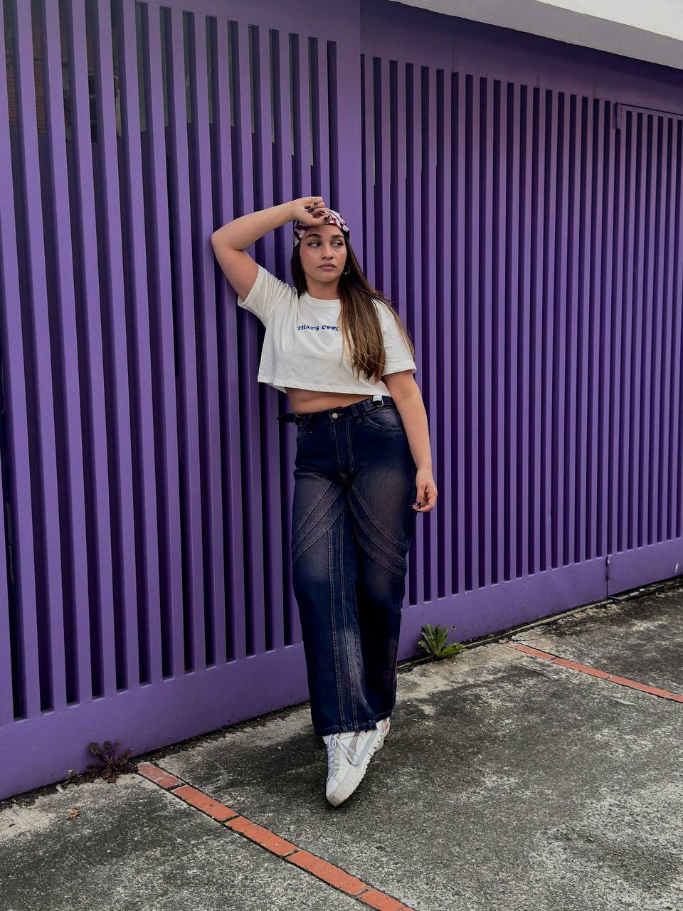 JEANS "ONDAS" - INDIGO MORADO PROFUNDO