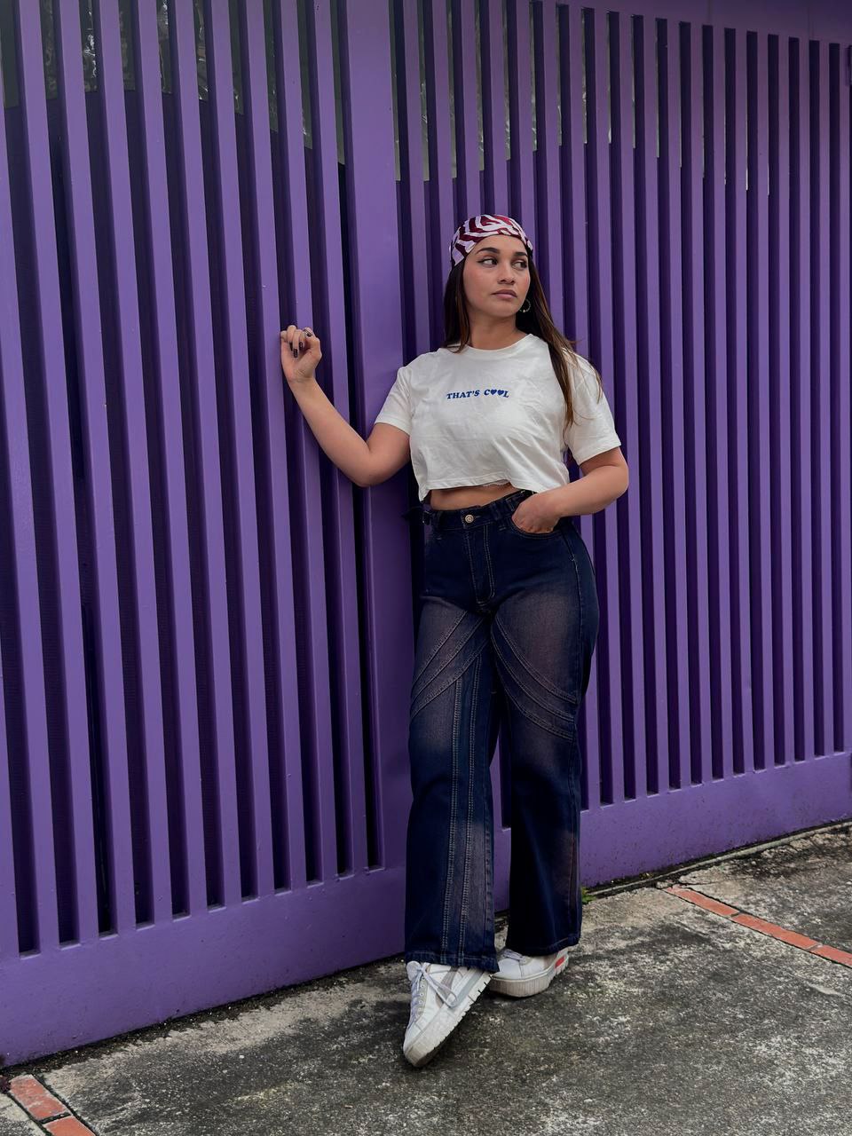 JEANS "ONDAS" - INDIGO MORADO PROFUNDO