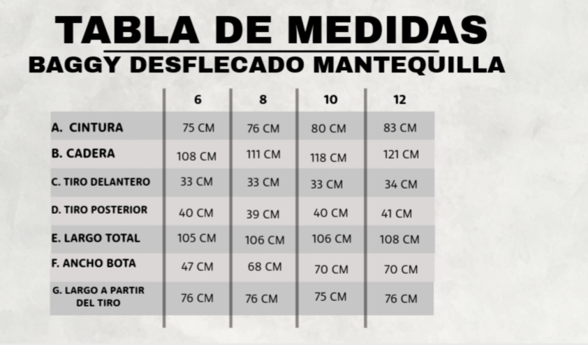 BAGGY DESFLECADO MANTEQUILLA