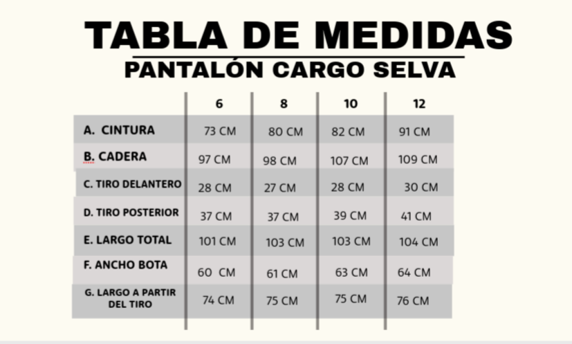 PANTALÓN CARGO SELVA