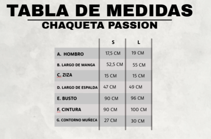CHAQUETA PASSION