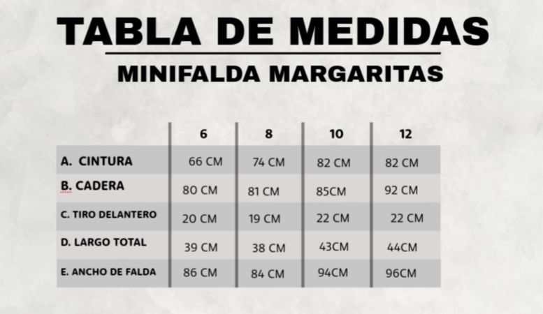 MINIFALDA MARGARITAS