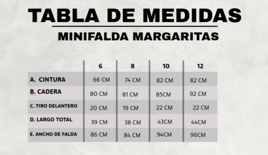 MINIFALDA MARGARITAS