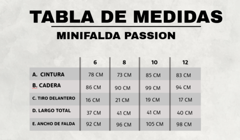 MINIFALDA PASSION