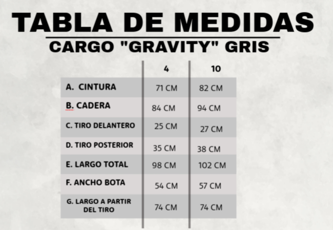 CARGO "GRAVITY" GRIS