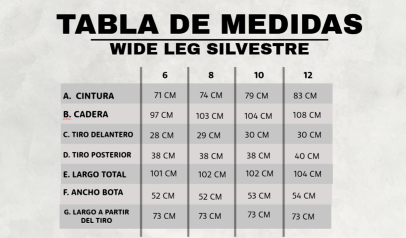 WIDE LEG SILVESTRE